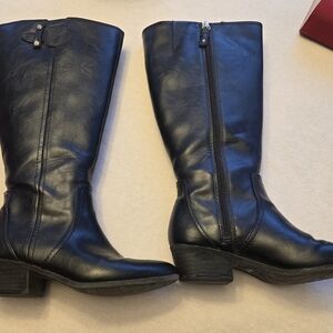 Dr. Scholl's Women's Black Brilliance Boots Wide Calf Size 6